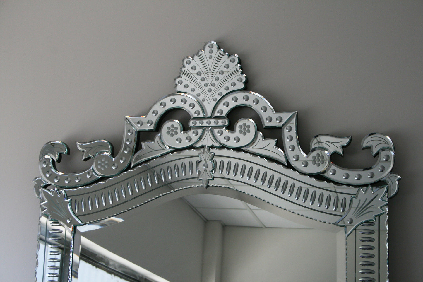 Venetian Mirror, Beveled Mirror, French Style, Hand crafted, Art-Opera