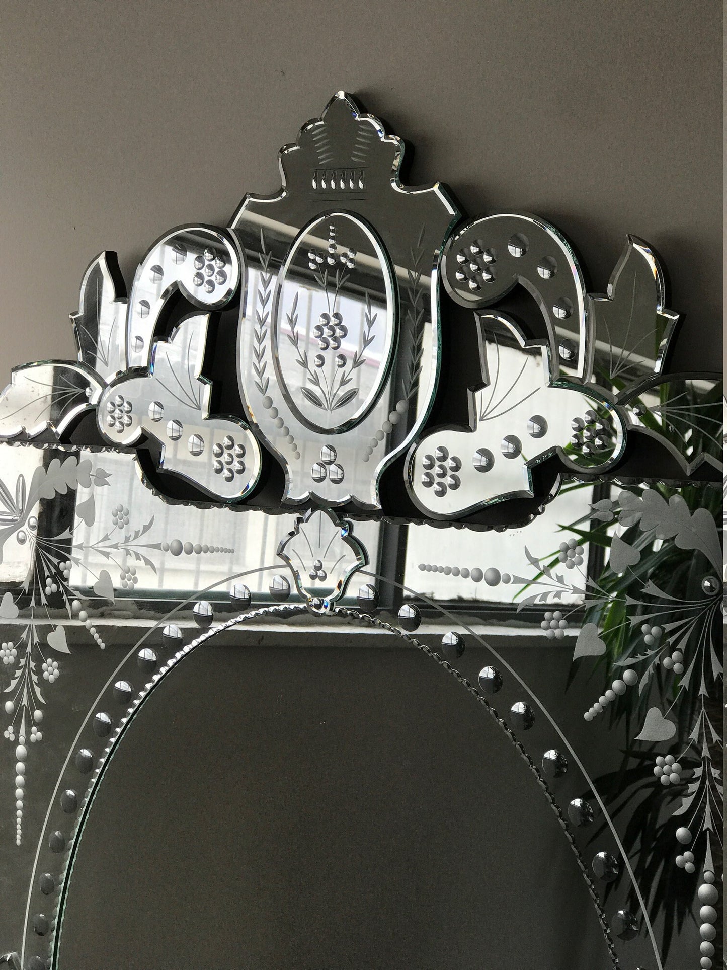 Venetian Mirror, Beveled Mirror, French Style, Hand craft, Art-091