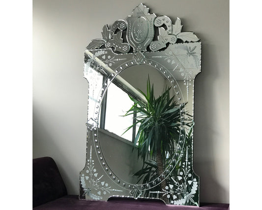 Venetian Mirror, Beveled Mirror, French Style, Hand craft, Art-091