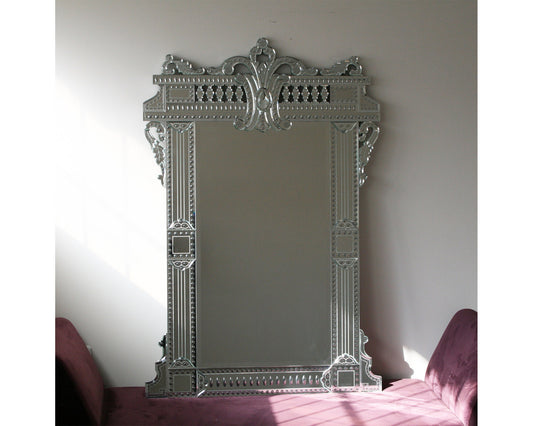 Venetian Mirror, Beveled Mirror, French Style, Hand crafted, Art-Dia
