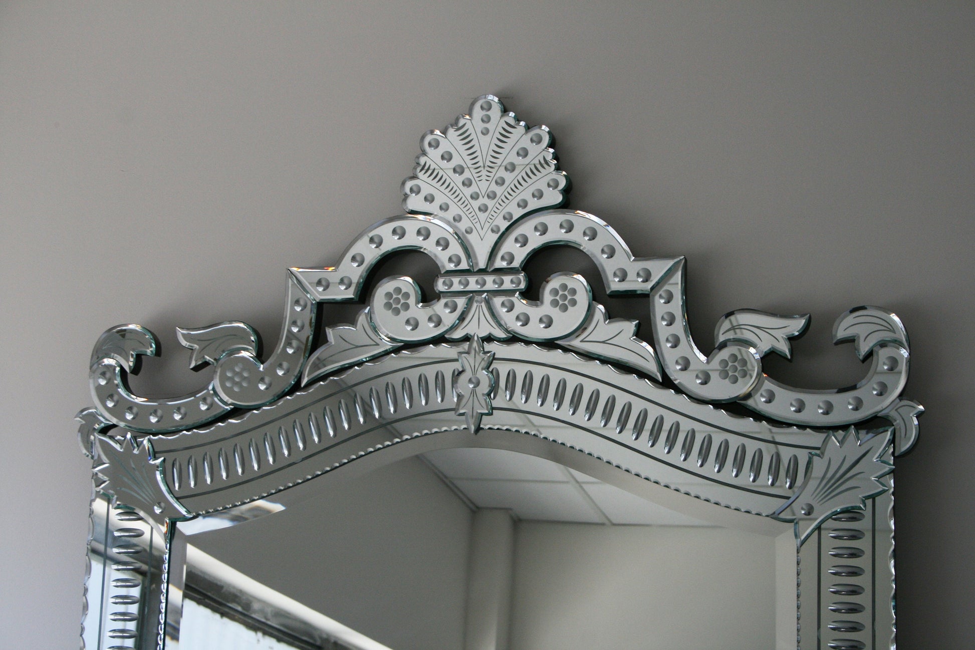 Venetian Mirror, Beveled Mirror, French Style, Hand crafted, Art-Opera