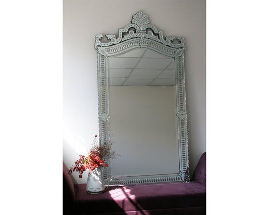 Venetian Mirror, Beveled Mirror, French Style, Hand crafted, Art-Opera