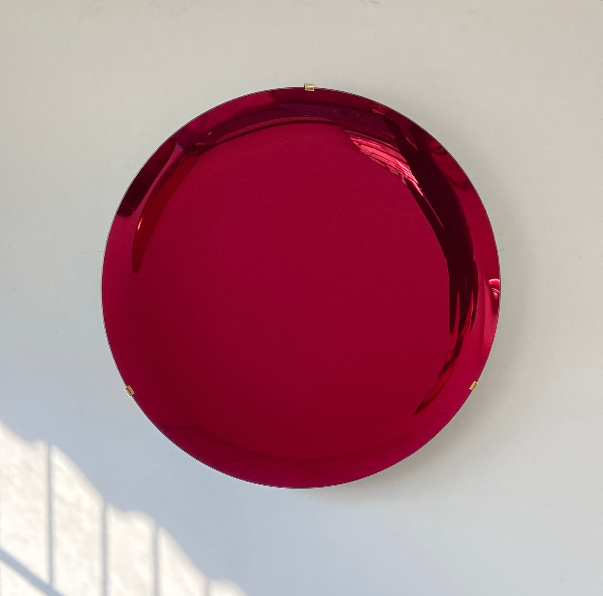 Ruby Red Concave Mirror